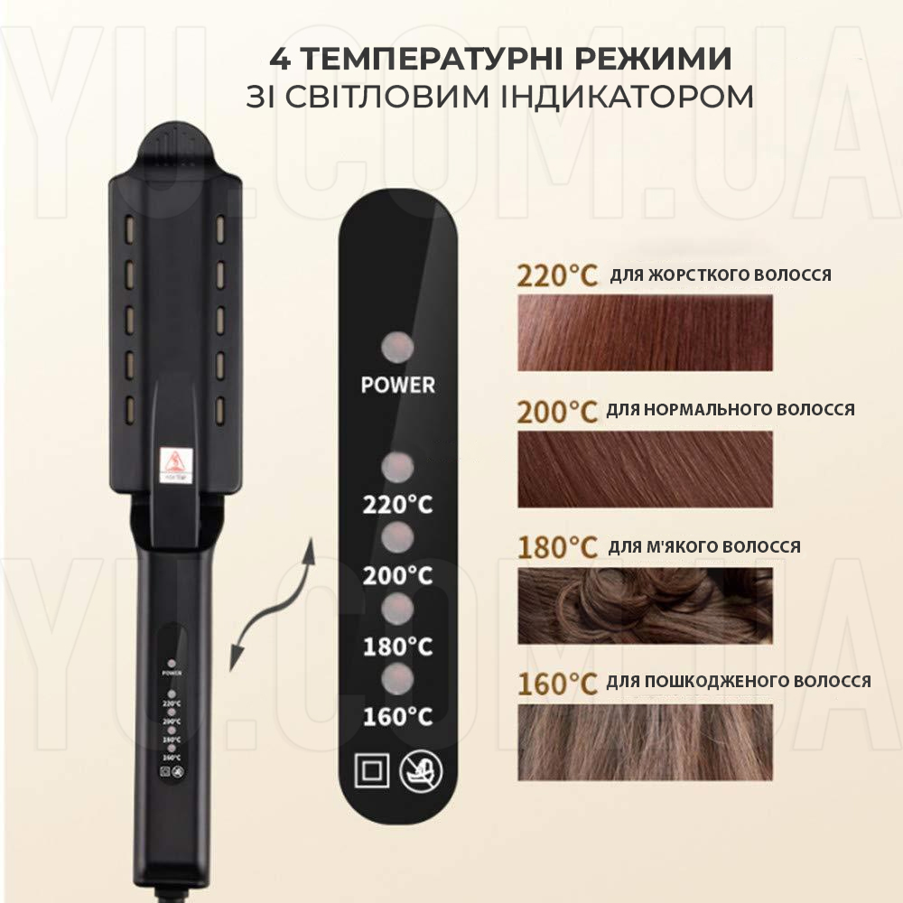 Професійний випрямляч для волосся Gemei TOURMALINE Професійний випрямляч для волосся Gemei TOURMALINE